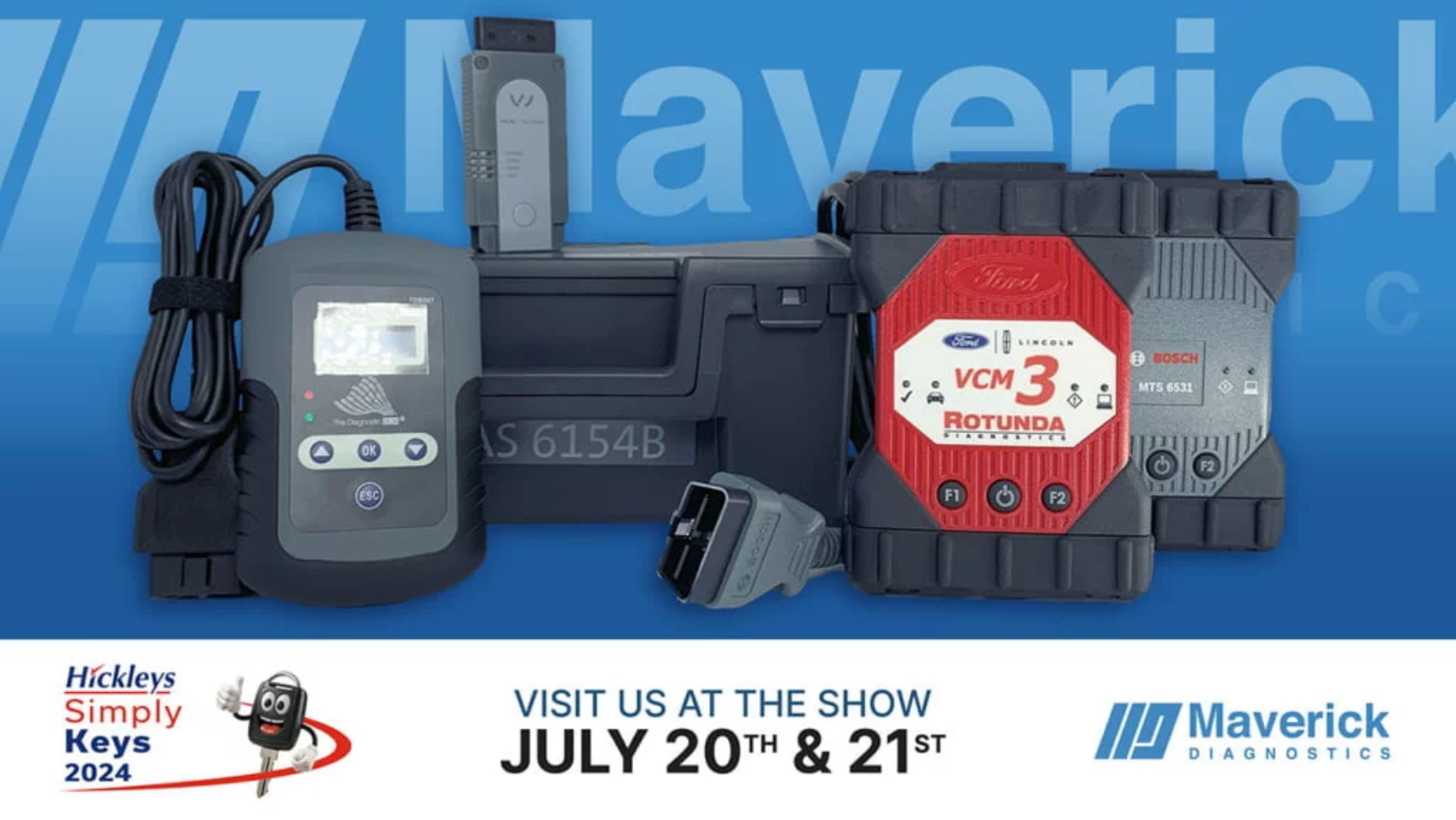 Maverick Diagnostics diagnostic tools poster for Hickleys Simply Keys show