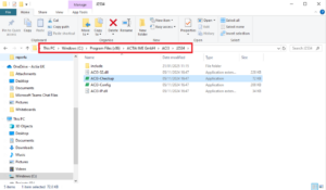 actia software installation